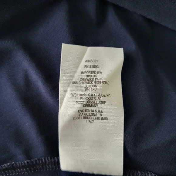 Susan Graver Modern Essentials Navy Liquid Knit A-Line Tunic Top 3X Elbow Sleeve - Picture 6 of 10